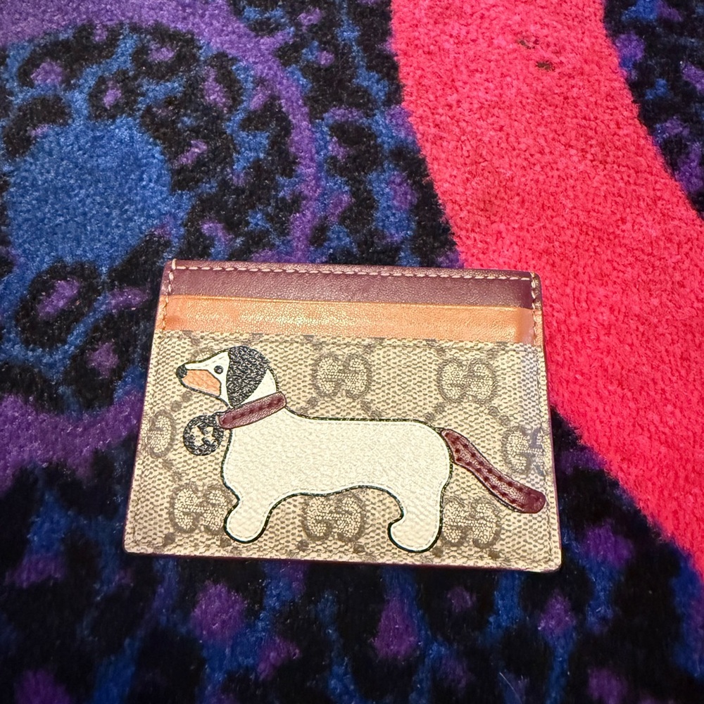 Gucci Dachshund Card Holder